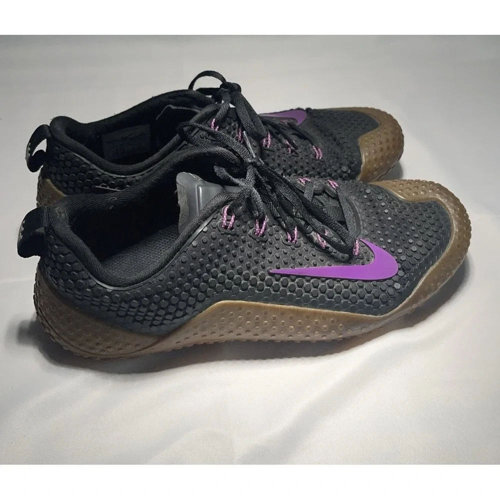 Nike Free Trainer 1.0 Sneakers Men's 8 Black Purple Athletic‎ Shoes 807436-052
